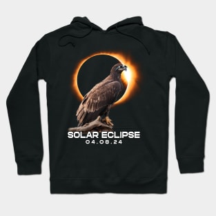 Celestial Eagle Eclipse: Iconic Tee for Wilderness Explorers and Birdwatchers Hoodie